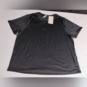 Fabletics NWT Black Phoenix Lite Short Sleeve Athletic Top Sz 3XL